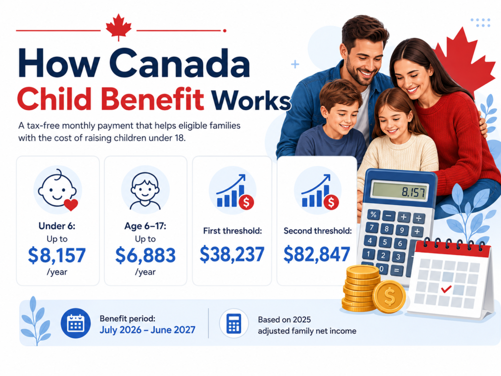 Canada Child Benefit Calculator 2026–2027