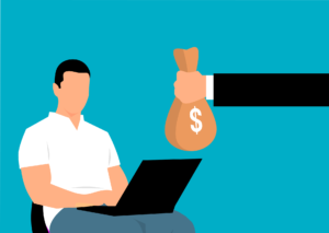 Annual salary calculation concept for employees